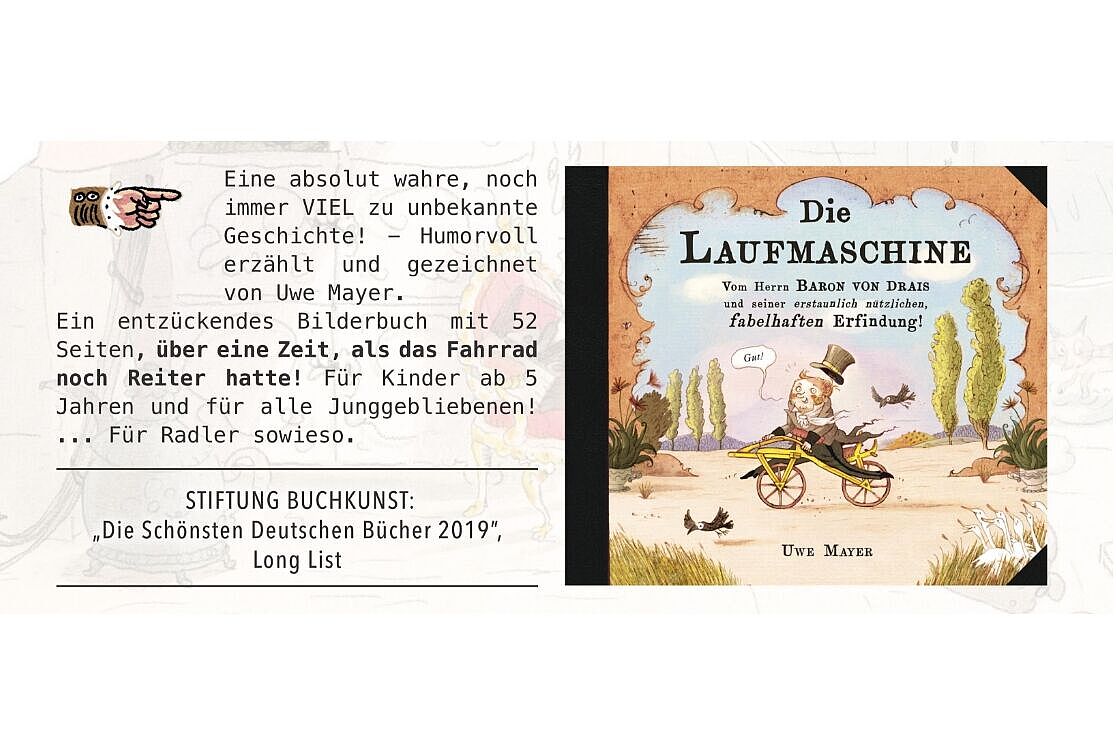 Ein köstliches Bilderbuch über die Anfänge des Zweirades
